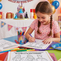 la belle au bois dormant à colorier