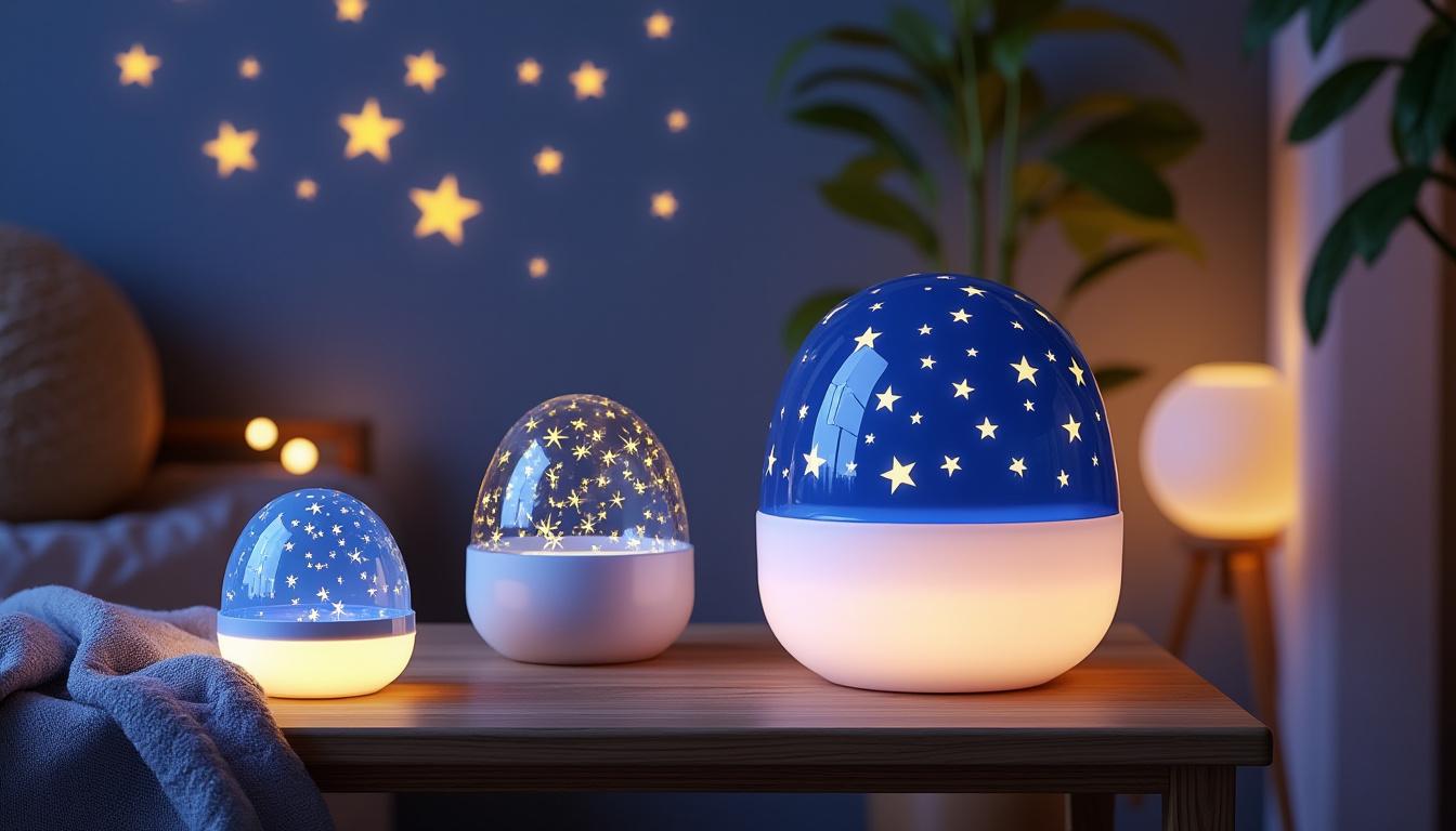 découvrez notre comparatif des meilleures veilleuses pour bébé avec projecteur d’étoiles. trouvez la veilleuse idéale pour apaiser votre enfant et illuminer ses nuits de douceur. analyse des fonctionnalités, des designs et des avis d'utilisateurs pour faire le meilleur choix.