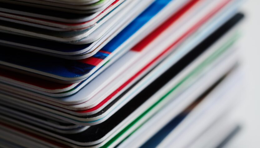 Stack of credit cards