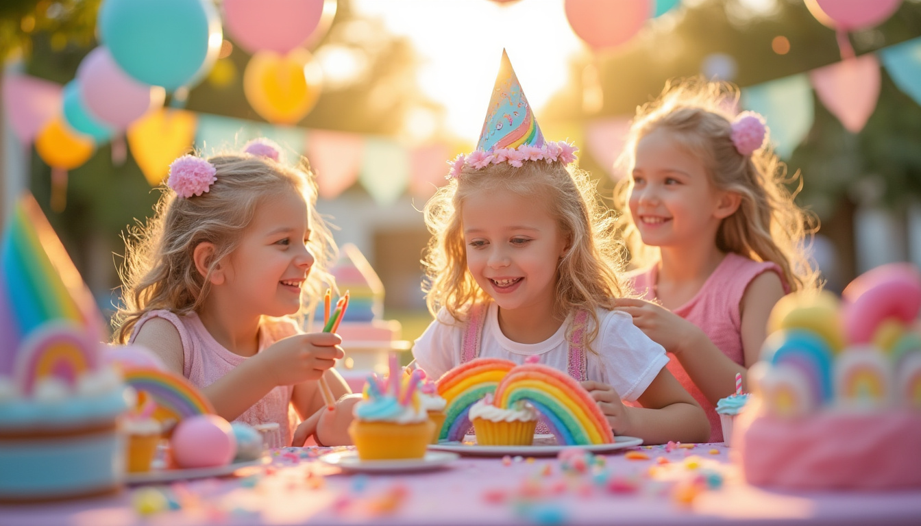 découvrez 10 idées de fêtes pour enfants sur le thème arc-en-ciel pastel : inspirations créatives, décors colorés et conseils pour organiser un anniversaire unique et magique !