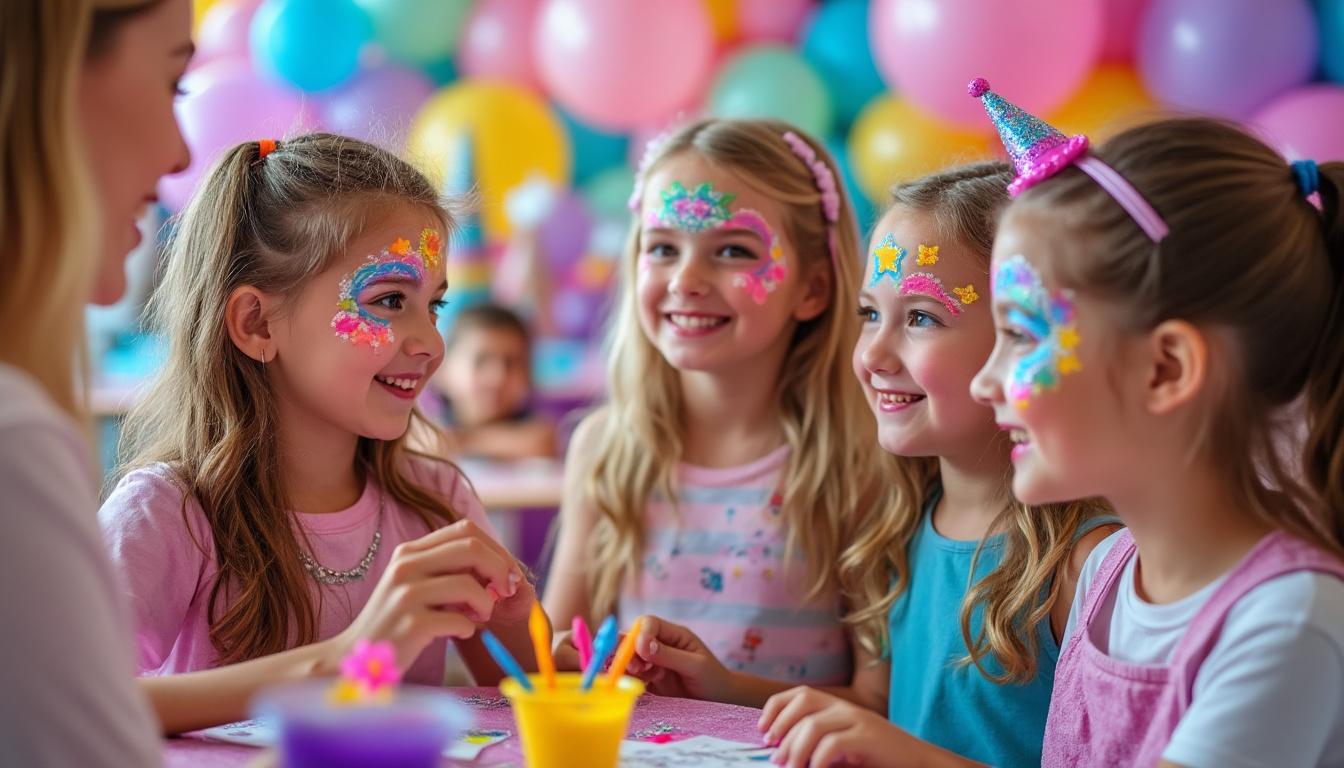 découvrez pourquoi organiser un atelier de maquillage pour enfants est l’animation idéale pour apporter magie et créativité à toutes les fêtes d’anniversaire ou célébrations pour enfants. un moment joyeux, ludique et coloré garanti !