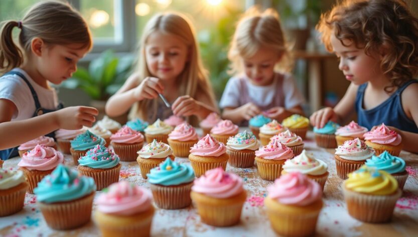 découvrez des idées créatives et faciles pour décorer des cupcakes avec vos enfants ! organisez un atelier gourmand et amusant pour partager un moment convivial en famille autour de la pâtisserie.