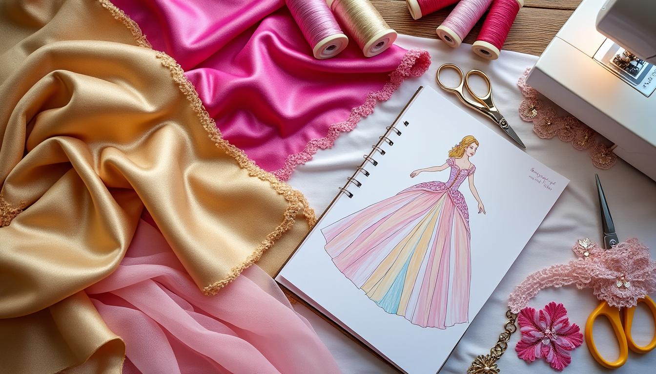 apprenez à créer un costume de princesse éblouissant avec une robe brillante, parfaite pour toutes vos occasions féeriques.