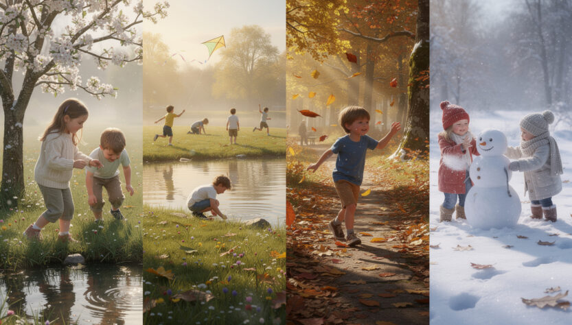 découvrez un conte captivant pour enfants avec une histoire courte unique pour chaque saison de l'année, idéale pour éveiller leur imagination tout au long de l'année.