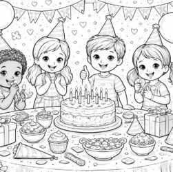 découvrez des idées créatives de coloriage d'anniversaire pour enfants, parfaites pour stimuler leur imagination et rendre la fête encore plus joyeuse.