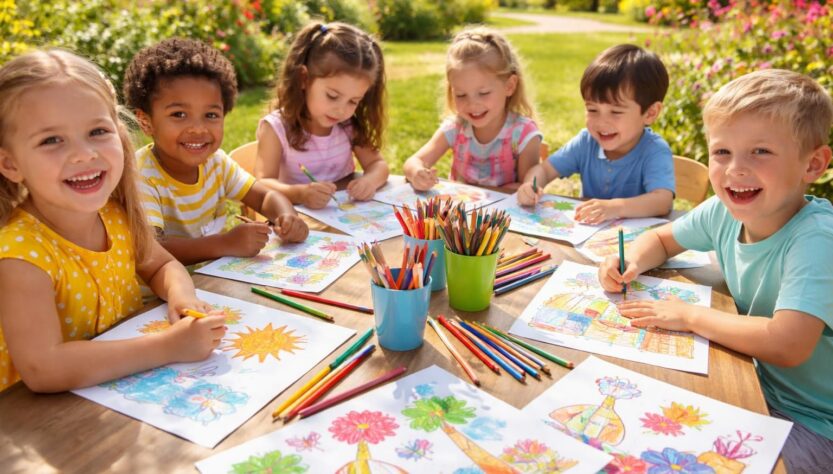 découvrez comment le coloriage d'été en maternelle stimule l'apprentissage des enfants tout en éveillant leur créativité à travers les couleurs de l'été.
