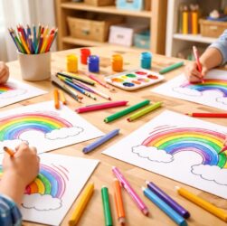 découvrez une activité ludique et créative avec nos arcs-en-ciel à colorier à imprimer. parfait pour divertir les enfants tout en stimulant leur imagination.