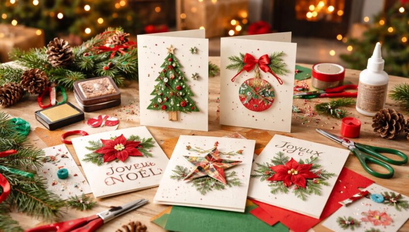 découvrez notre guide pratique pour créer des cartes de noël faites main facilement, parfaites pour impressionner vos amis avec une touche personnelle et festive.