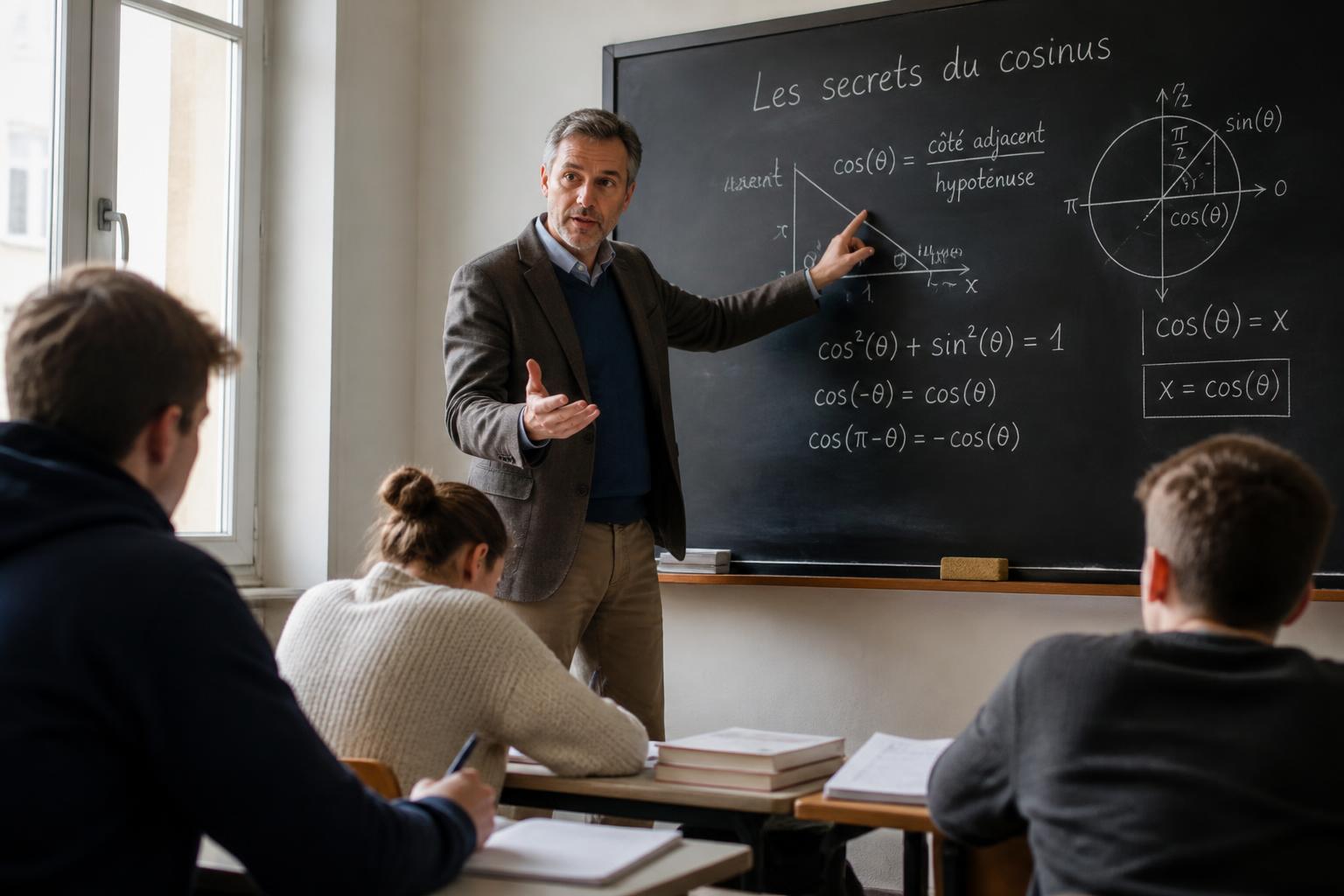découvrez les secrets du cosinus et maîtrisez ses valeurs essentielles grâce à ce guide complet destiné aux étudiants en mathématiques.
