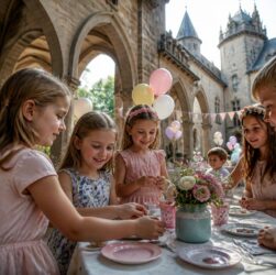 organisez une fête d'anniversaire magique pour enfants dans un château et créez des souvenirs inoubliables avec des activités ludiques et un cadre féerique.