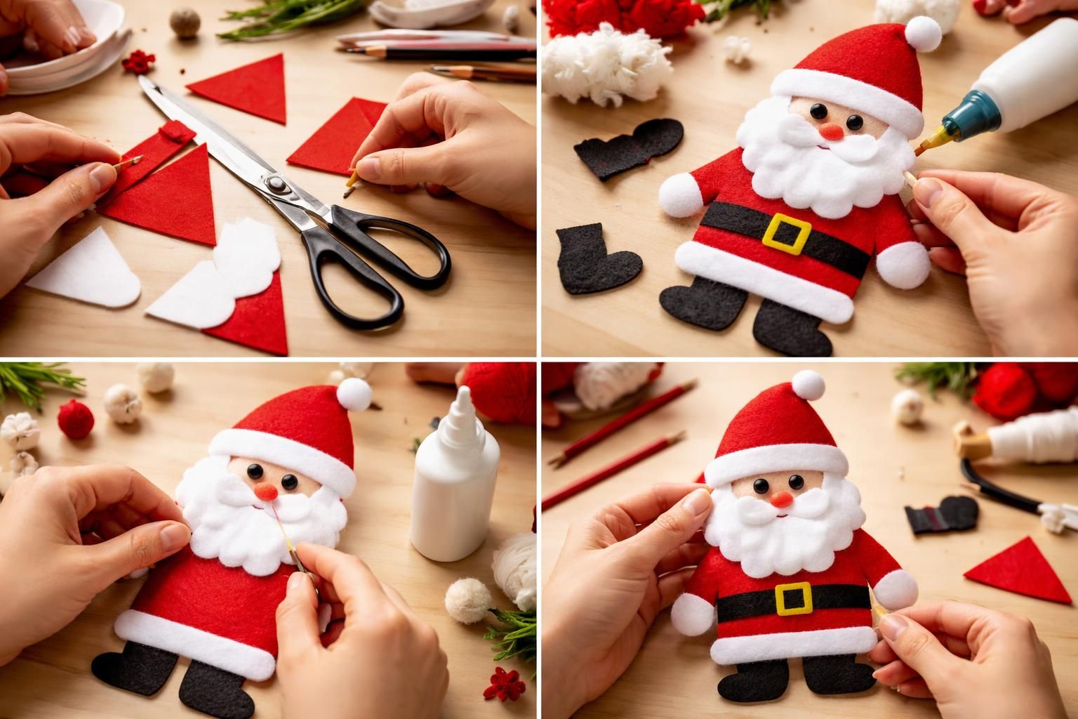apprenez à réaliser un père noël facile en quelques étapes simples et rapides. parfait pour les décorations de noël et les activités créatives en famille.