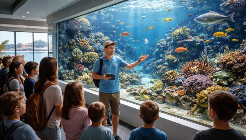 découvrez la visite guidée de l'aquarium à sanary-sur-mer : horaires, tarifs, espèces marines et conseils pour une expérience inoubliable en famille ou entre amis.