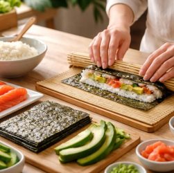 apprenez à préparer des sushis délicieux chez vous facilement grâce à notre guide étape par étape, idéal pour les débutants et les passionnés de cuisine japonaise.
