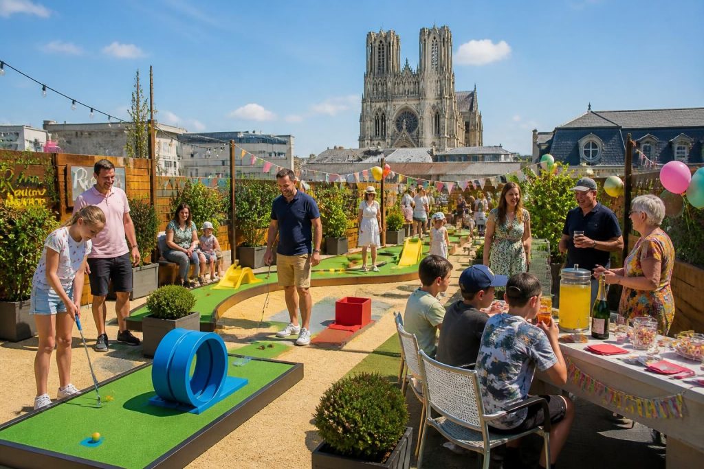 organisez un anniversaire inoubliable à reims avec une séance de mini golf, parfaite pour petits et grands. amusement garanti dans une ambiance conviviale et festive.